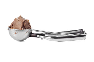 chocolate ice cream scoop