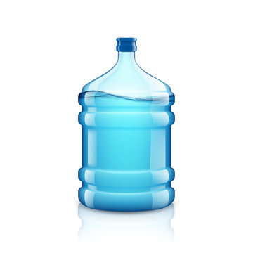 Icon big bottle with clean water. Plastic container for the cool