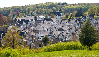 Der Alte Flecken von Freudenberg im Siegerland, NRW