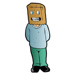 paper bag on head