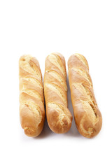three baguette bread