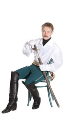 Guardsman with a saber nineteenth century