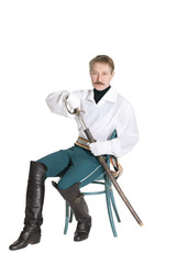 Guardsman with a saber nineteenth century