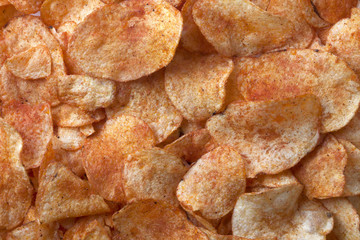 Fototapeta na wymiar pile of potato cheese chips