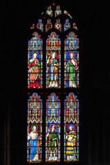Stained glass window at Ely Cathedral