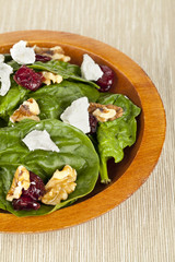 bowl of spinach salad
