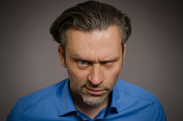 Obraz premium Crazy man portrait
