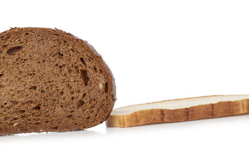 slices of two rye breads