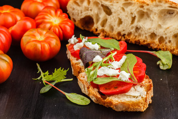 Bruschetta with tomato