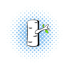 Birch icon in comics style