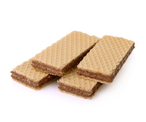 Wafers isolated on a white background