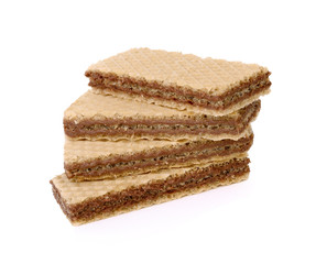 Wafers isolated on a white background