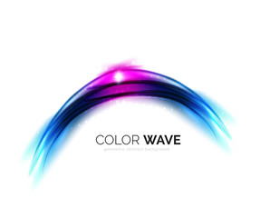 Blurred vector wave design elements