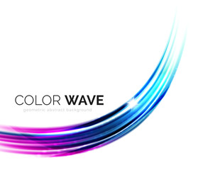 Blurred vector wave design elements