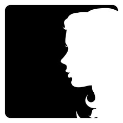 Obraz na płótnie Canvas woman logo