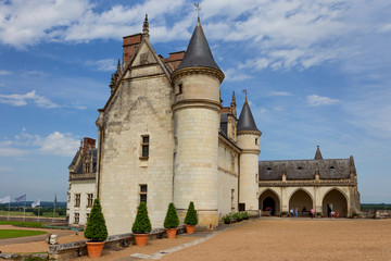 Fototapeta na wymiar View of Amboise castle