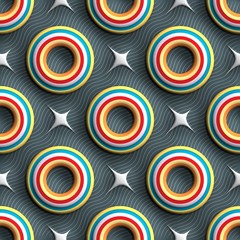 Plastic background tile