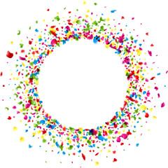 Round background with drops.