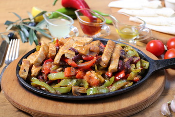 Fajitas in casserole