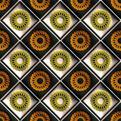 Plastic background tile