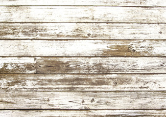 Naklejka premium Old scratched white wooden texture