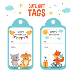 Kid gift tags