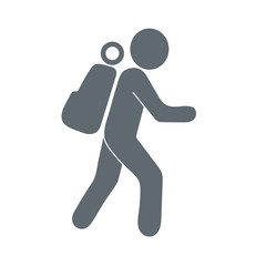 Hiking icon illustration