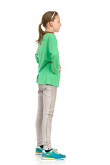 Child Standing Side View