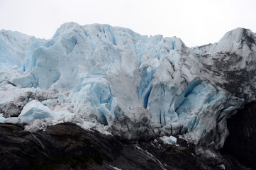 The Aguila glacier in southern Patagonia.