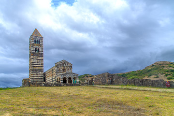 Basilica of Holy Trinity of Saccargia (12th century), Codrongianos, Sardinia, Italy