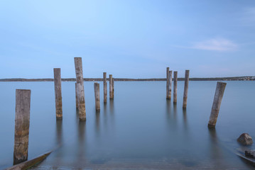 Obraz premium pier on the Baltic Sea island of Aland, Finland