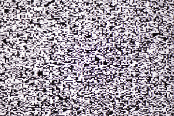 TV white noise on lcd screen