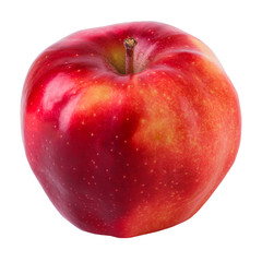 Red apple on white background
