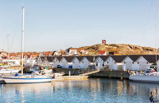 Idyllic island on the Swedish west coast. Popular summer destination.