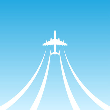 Plane Takeoff Blue icon