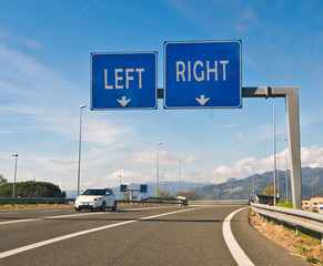 the moment of choice, right or left