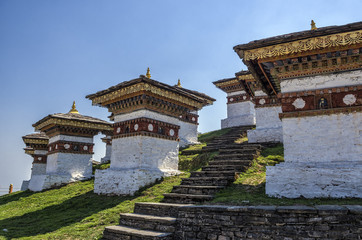 Dochula Pass, Punakha, Bhutan - Known as the Druk Wangyal with 108 chortens