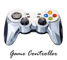 Vector illustration showing Game Controller isolated on a white background