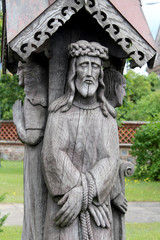 Obraz premium Wooden Jesus sculpture