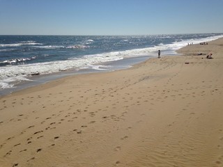 solitary walk on Virginia Beach