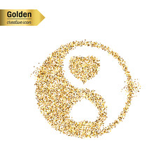 Gold glitter vector object
