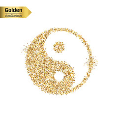 Gold glitter vector object