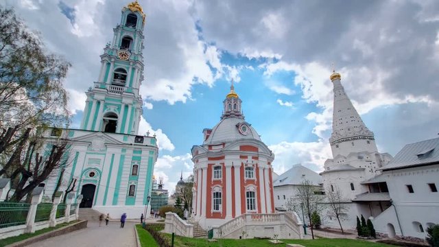 Great monasteries of Russia timelapse. The Trinity-Sergius Lavra. 