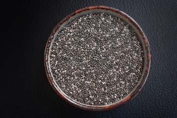 Chia seeds isolated