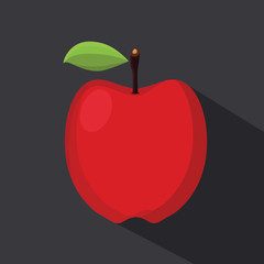 Red apple - vector illustration