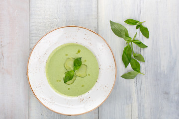 Cold cucumber soup