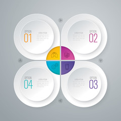 Infographic design template and marketing icons.