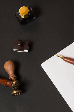 Calligraphy utensils.