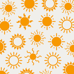 Vector Illustration of an Abstract Sun Background