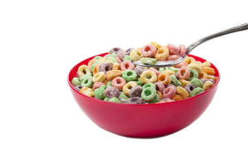 colorful cereal rings